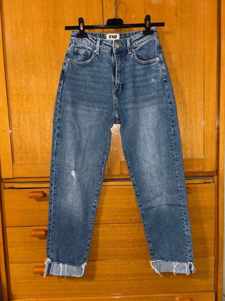 Jeans Mom Blu