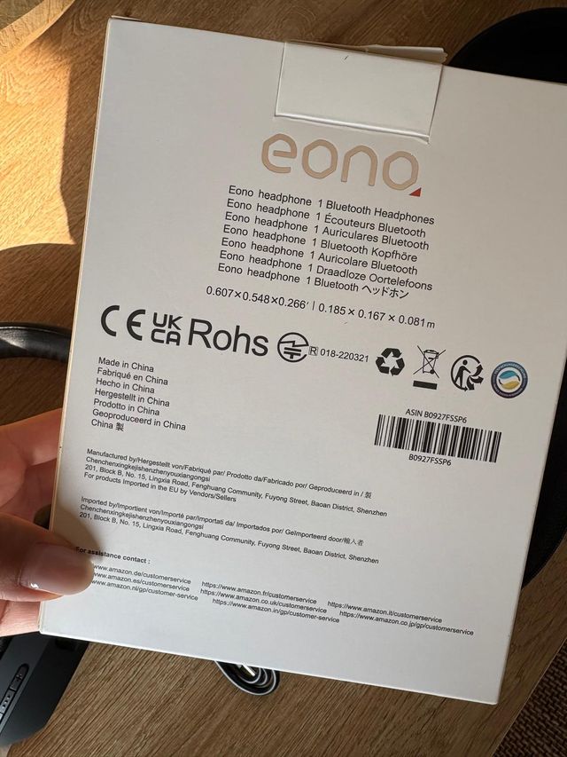 Cuffie Eono Wireless Nere