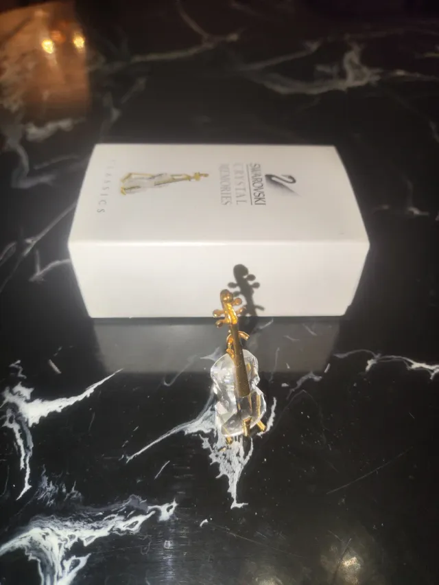 Violín Swarovski Crystal Memories con caja