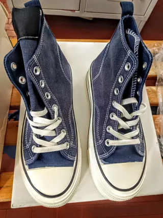 Scarpe donna blu e bianche