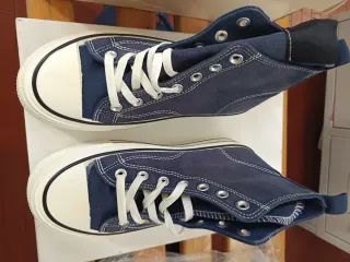 Scarpe donna blu e bianche