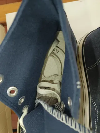 Scarpe donna blu e bianche