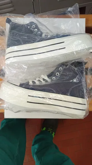 Scarpe donna blu e bianche