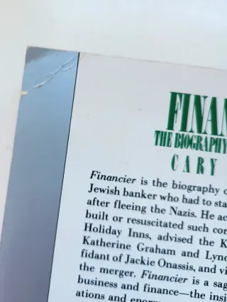 Financier: The Biography of Andre Meyer. A Stor...