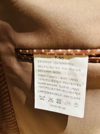 Americana de cuadros marrón