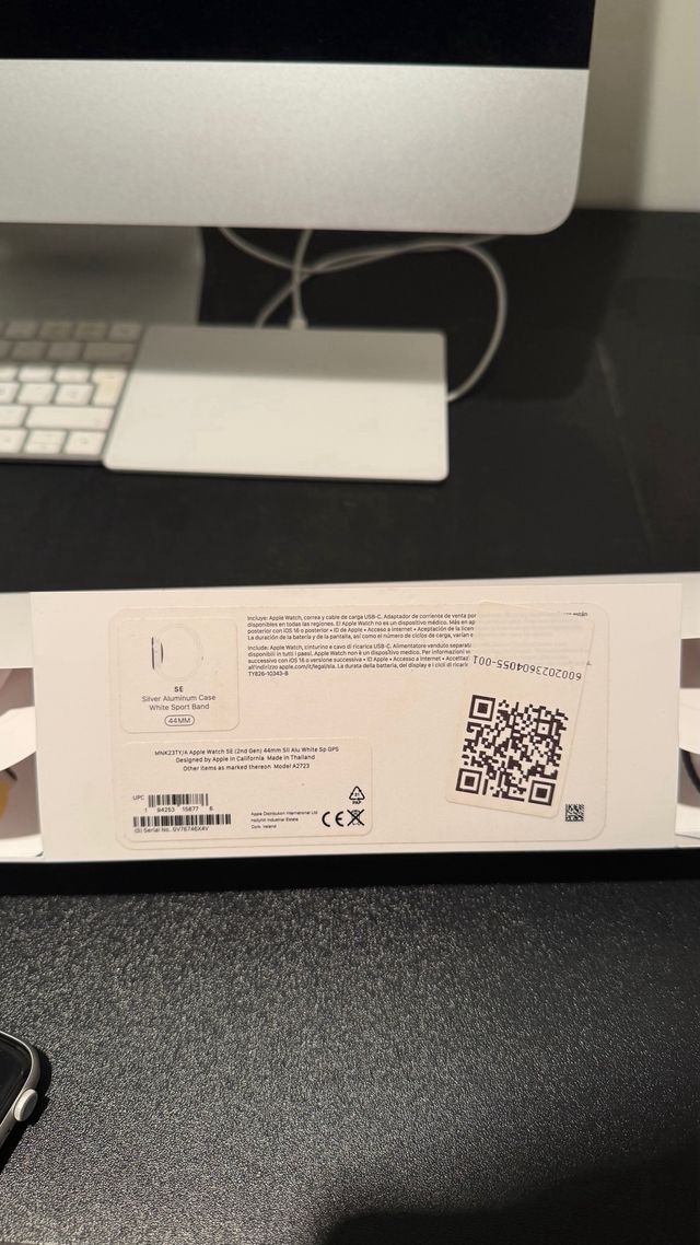 Apple Watch SE 2ª Gen Plata/Gris Espacial