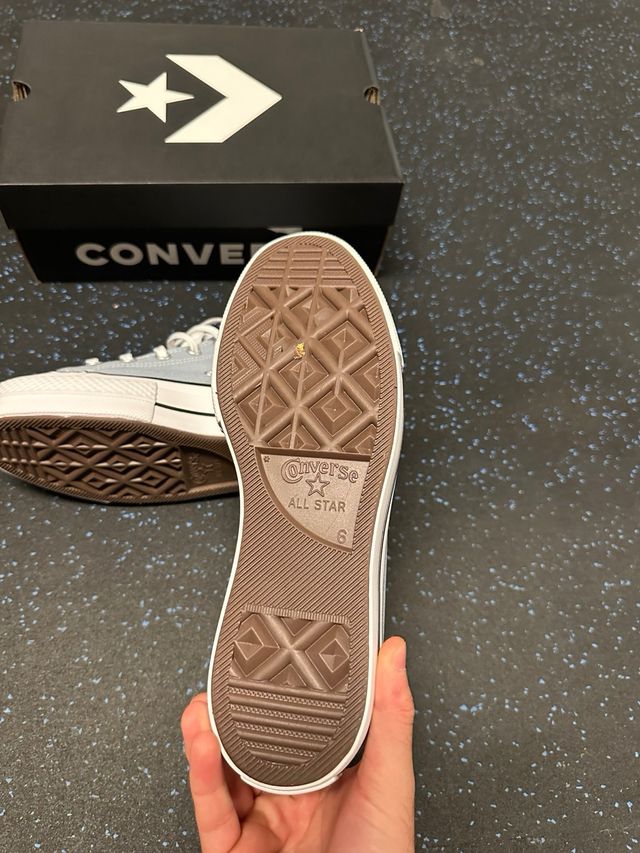 Converse All Star Plataforma Azul para Mulher