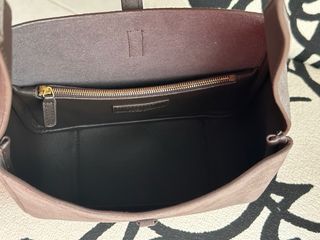 Bolso de hombro YSL gris en ante