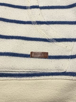 Sudadera Roxy Mujer Rayas Azul Blanco