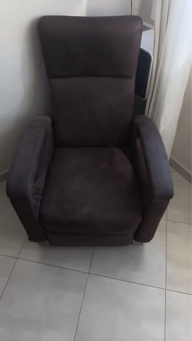 Sillón eléctrico de piel