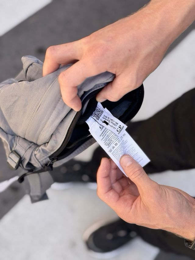 Riñonera de C.P. Company color Gris