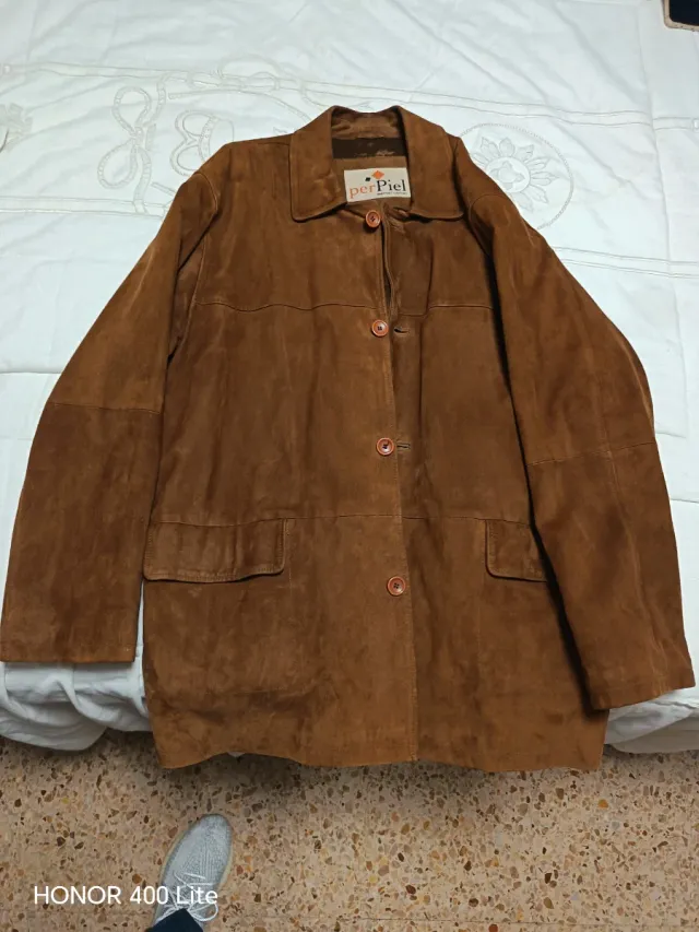 Abrigo de piel perPiel marrón