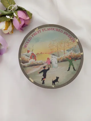 Scatola vintage latta Mixed Fruit Flavoured Sweets