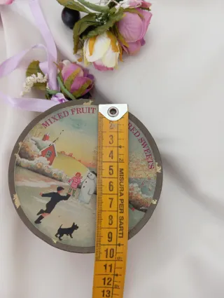 Scatola vintage latta Mixed Fruit Flavoured Sweets