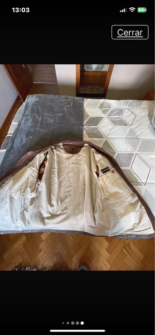 Chaqueta de cuero TOD'S Marrón Talla XL