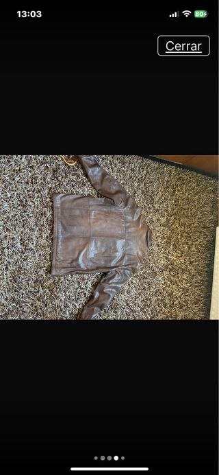 Chaqueta de cuero TOD'S Marrón Talla XL