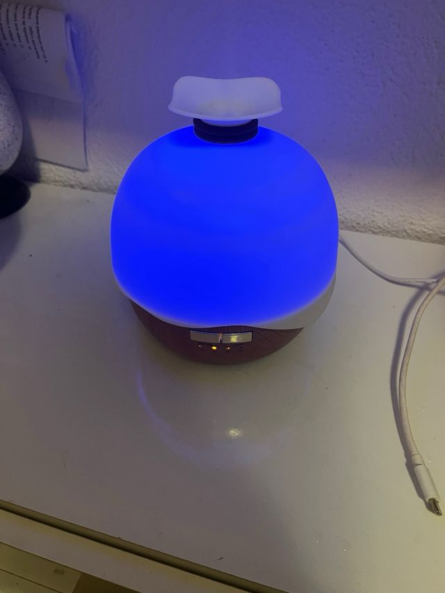 Umidificatore LED verde e beige