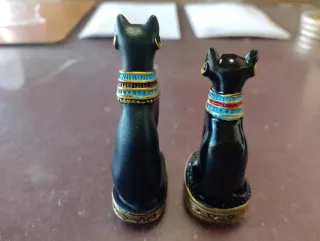 Figuras Gatos Egipcios Negros