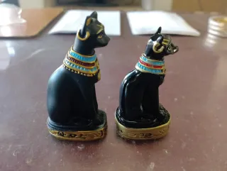 Figuras Gatos Egipcios Negros