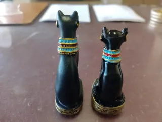 Figuras Gatos Egipcios Negros