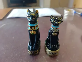 Figuras Gatos Egipcios Negros
