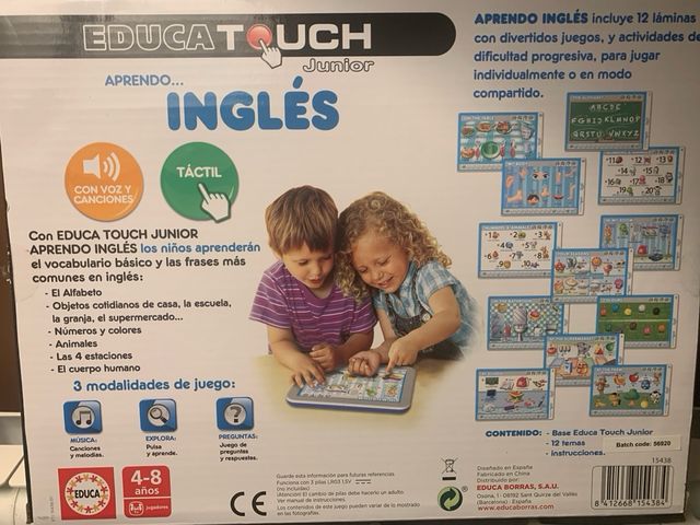 Juego Educa Touch Junior Inglés 4-8 años