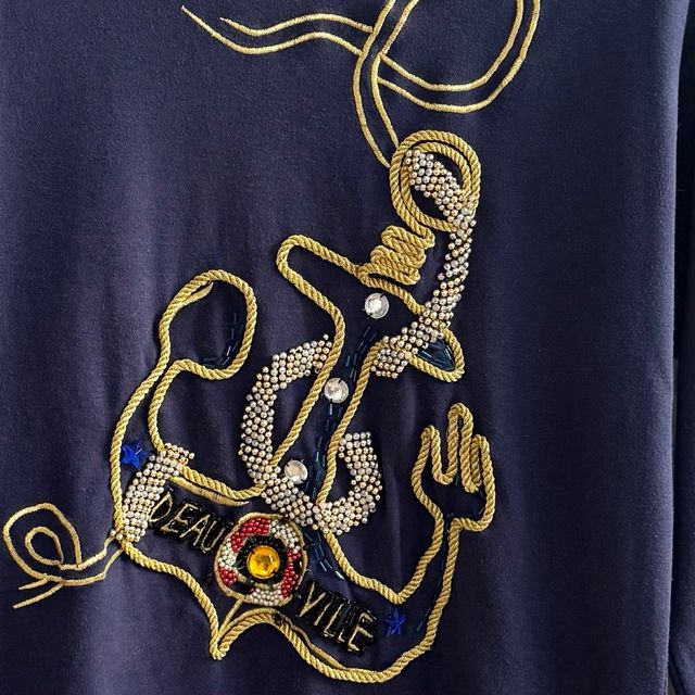 Talla L - Vintage! Sudadera azul