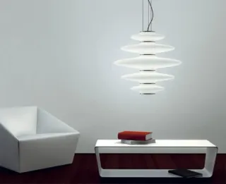 Lampadario Nemo sospeso in vetro