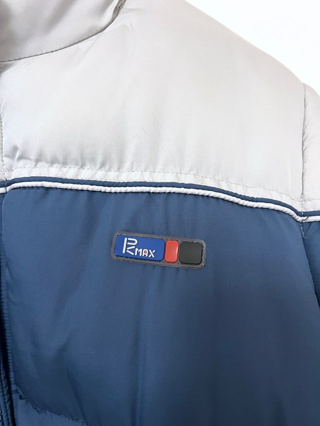 Abrigo Plumas Vintage 2000s Azul/Gris