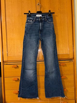 Jeans Zampa Elefante Pull&Bear Blu