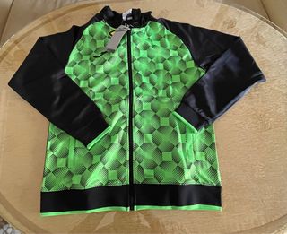 Chaqueta Joma Spirot M Verde Flúor Negra