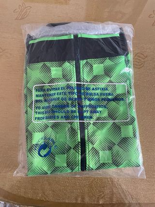 Chaqueta Joma Spirot M Verde Flúor Negra