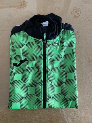 Chaqueta Joma Spirot M Verde Flúor Negra