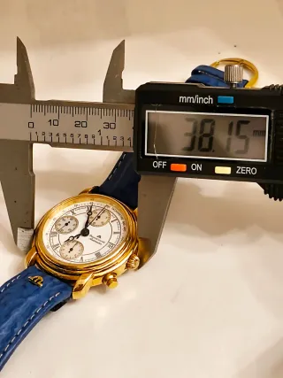 Maurice Lacroix Automatico Cronografo Oro Blu