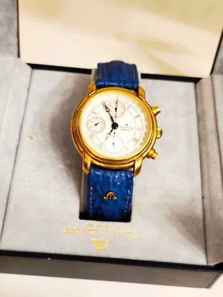 Maurice Lacroix Automatico Cronografo Oro Blu