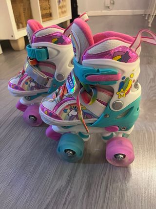 Patines 4 Ruedas Unicornio Arcoíris