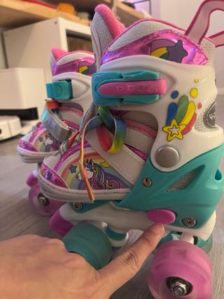 Patines 4 Ruedas Unicornio Arcoíris