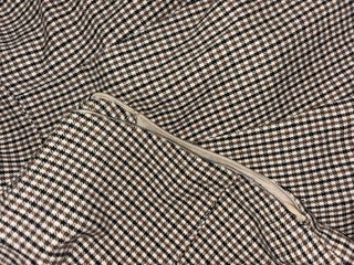 Falda cuadros beige y marrón