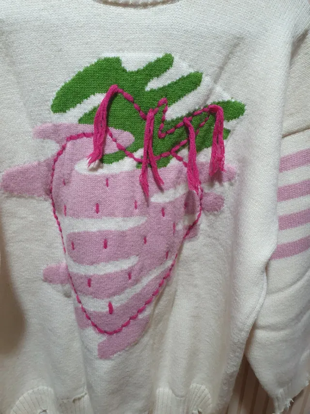 Jersey oversize de mujer T/S  de fresa