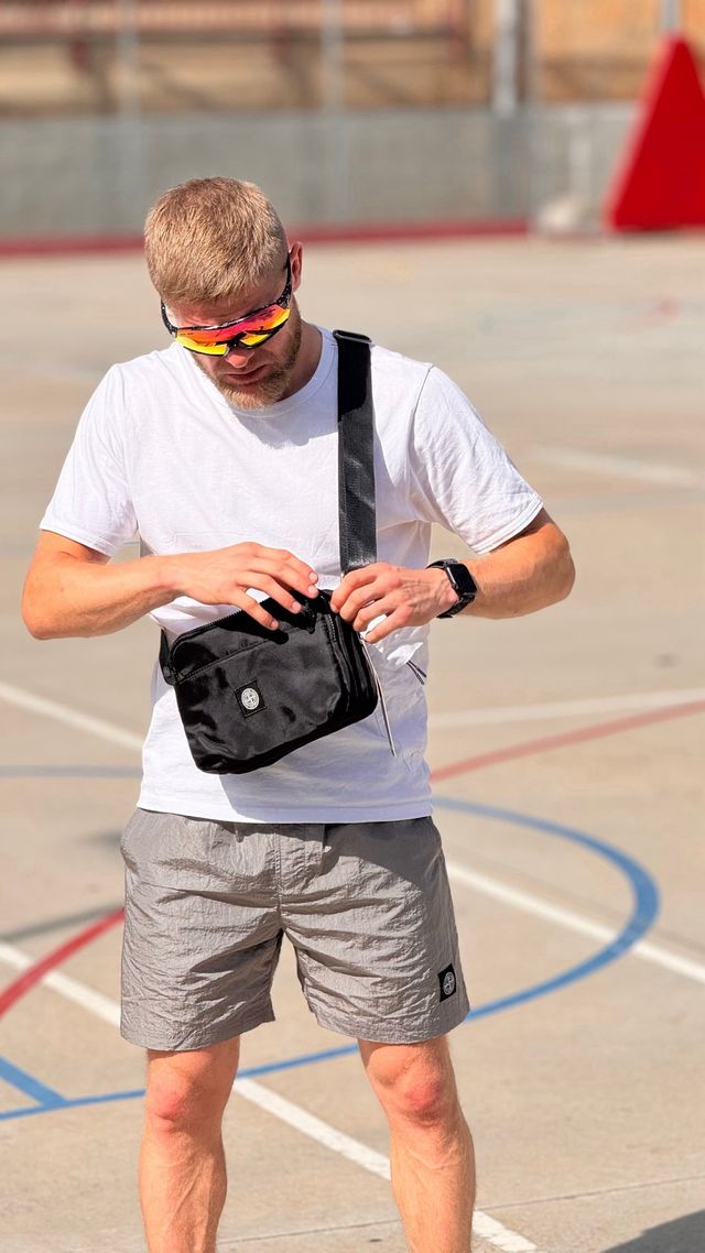 Bolso de hombro Stone Island Negro