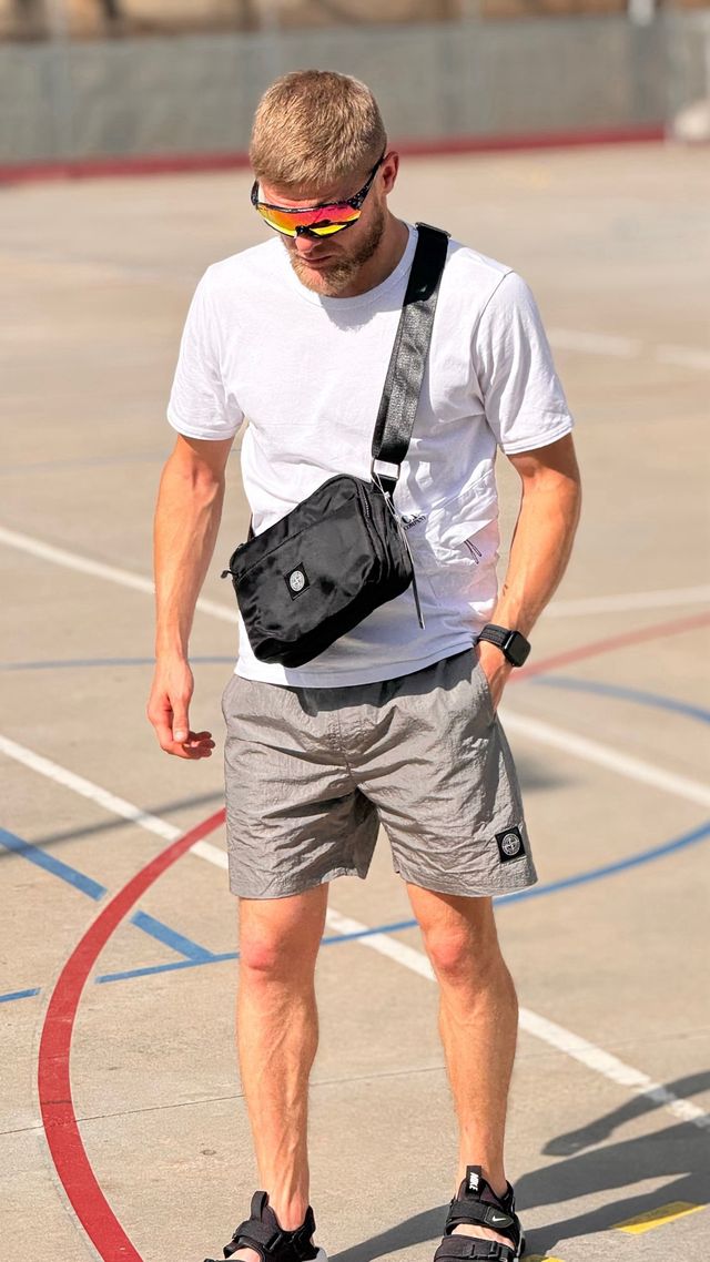 Bolso de hombro Stone Island Negro