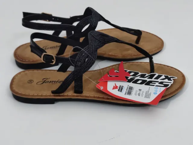 Sandalias planas Jomix Mujer Negras