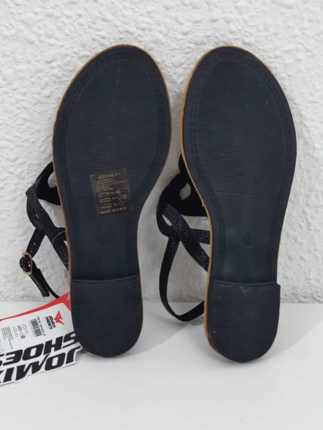 Sandalias planas Jomix Mujer Negras