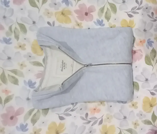 Chaqueta Abercrombie & Fitch gris azulado