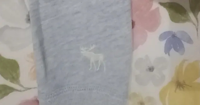 Chaqueta Abercrombie & Fitch gris azulado