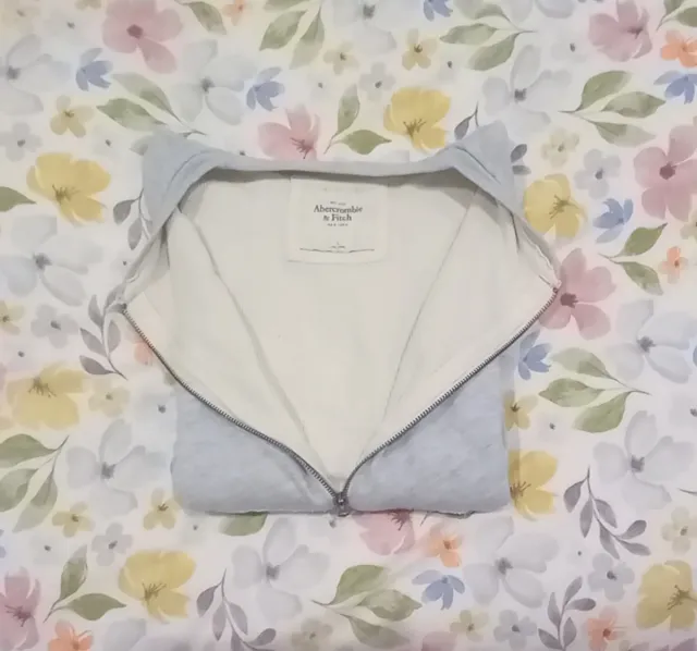 Chaqueta Abercrombie & Fitch gris azulado