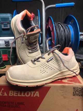 Zapatos de seguridad Bellota Beige/Naranja