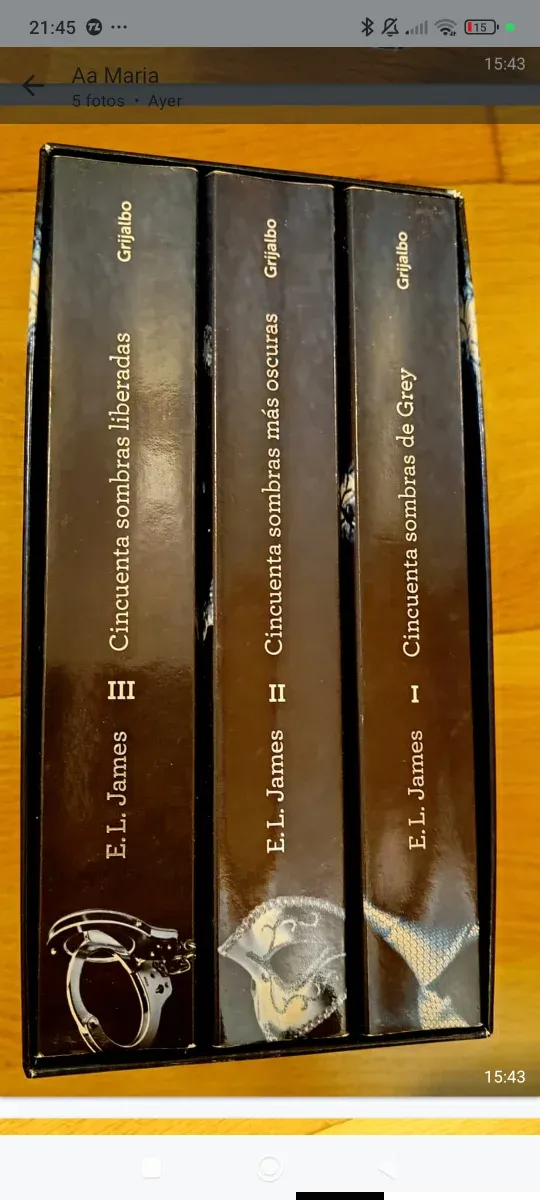 Trilogía cincuenta sombras de grey