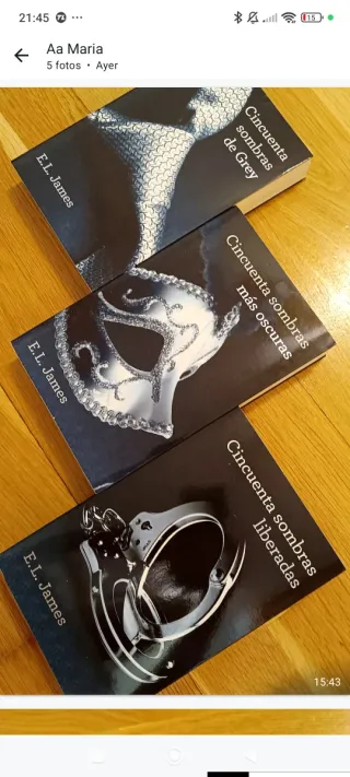 Trilogía cincuenta sombras de grey