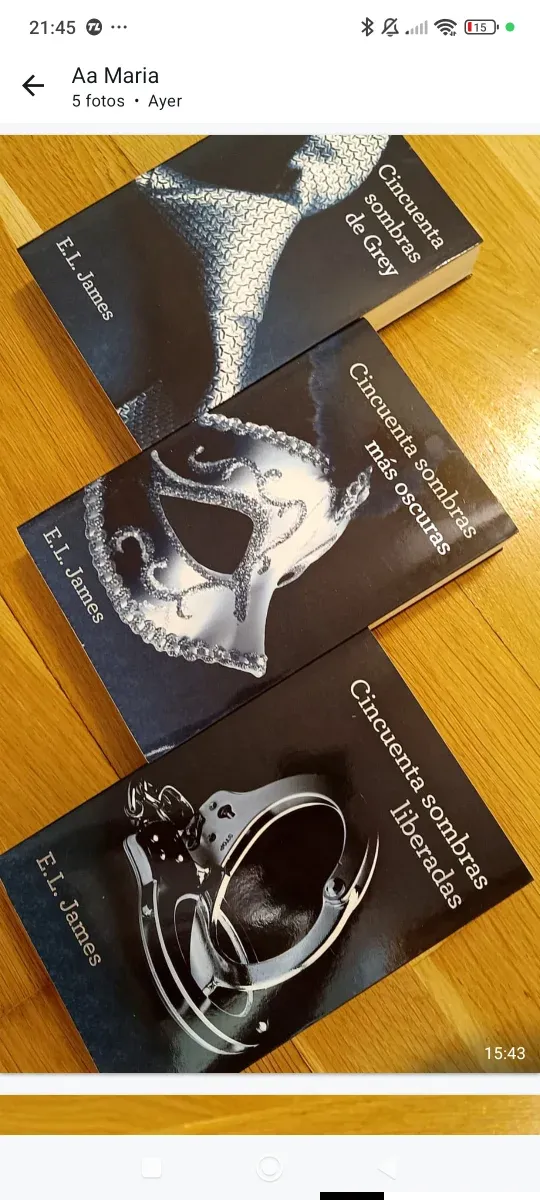 Trilogía cincuenta sombras de grey